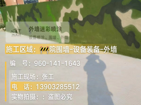广州 迷彩漆喷涂价格（按平方米计费）